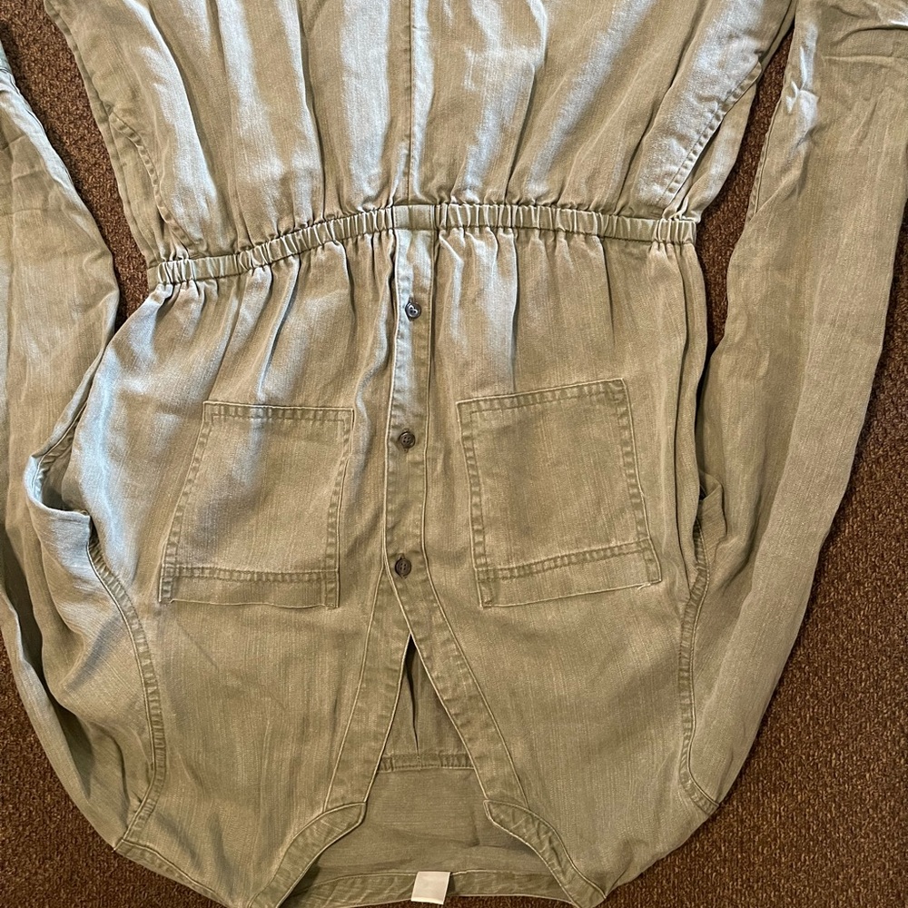 Old Navy Green Jean Romper